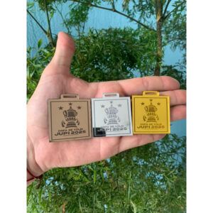 Kit medalhas de ouro prata e bronze acrílico espelhado