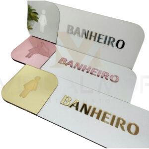 Placas de Sinalização de acrílico