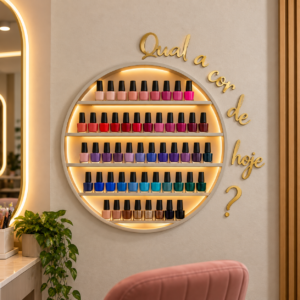 FRASE QUAL A COR HOJE? - PARA ESPELHO DECORATIVO